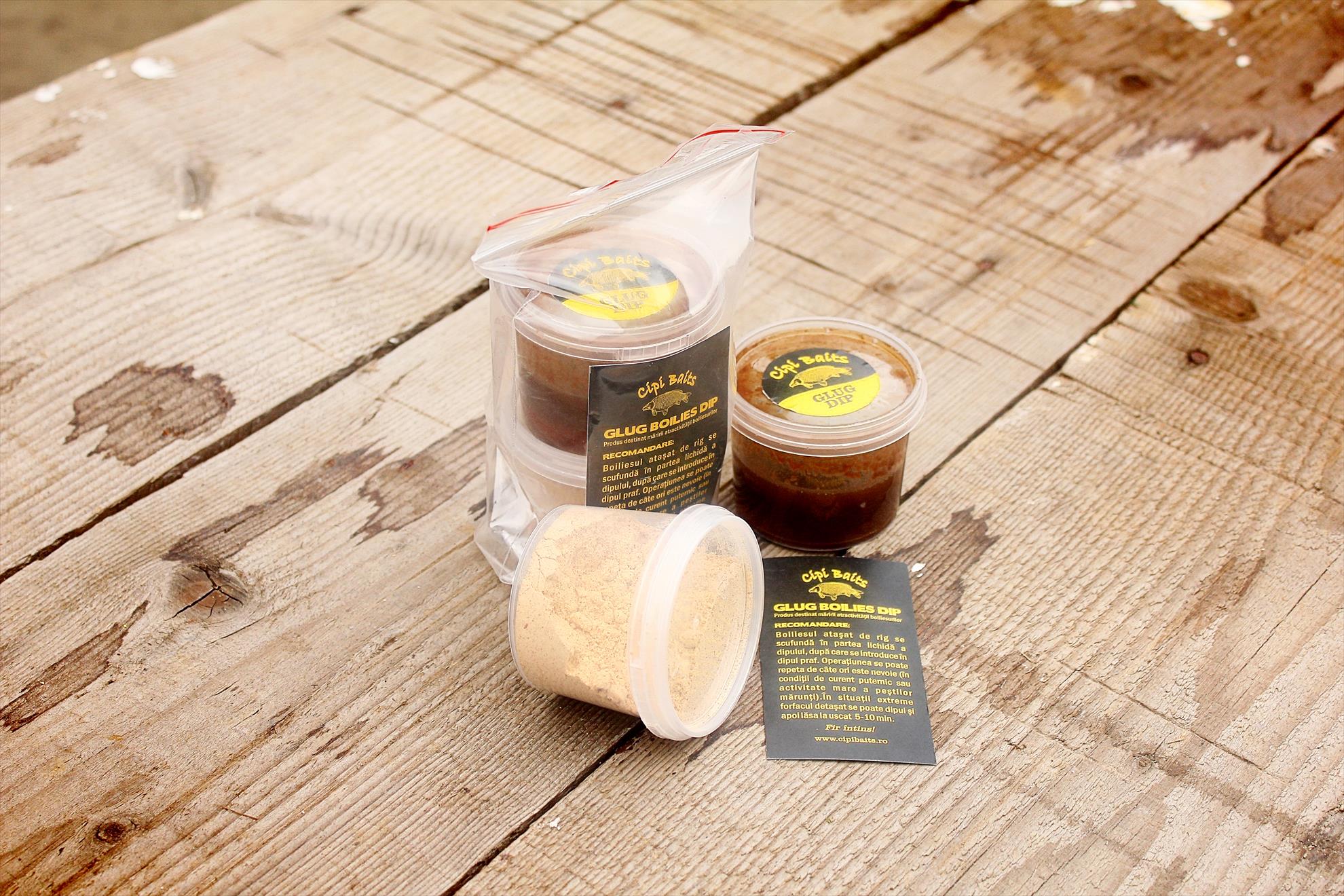 Produse CipiBaits - Glug Boilies
"Pasta pentru carlig in alta varianta".Prin inmuierea repetata a momelii de carlig(lichid,praf,lichid praf...),pe substrat,in jurul carligului se va obtine un efect de "nor",cu atractie instantanee.
Recomandat de CipiBaits!